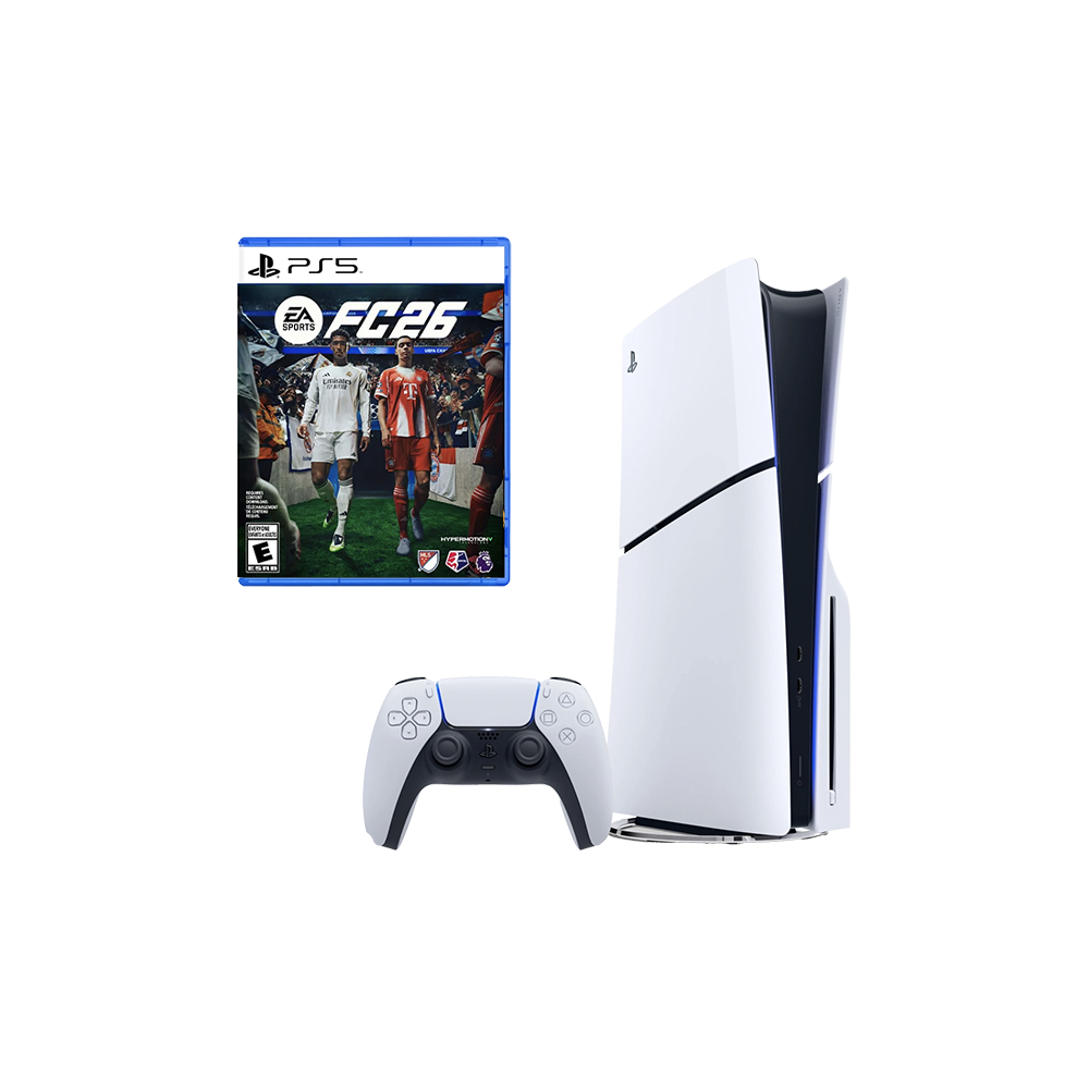 Sony PlayStation 5 Slim 1TB Disc Console Bundle FC26 2-Year Warranty ...