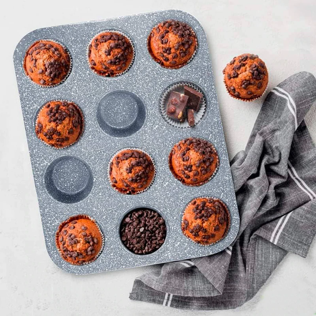 Granite Muffin Pan 12 Cups Bakeware Dosthoff Brandy Lebanon