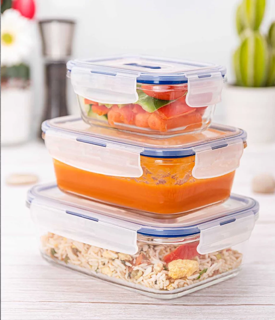 Pure Box Rectangular Blue Food Containers - Food Containers | Luminarc ...