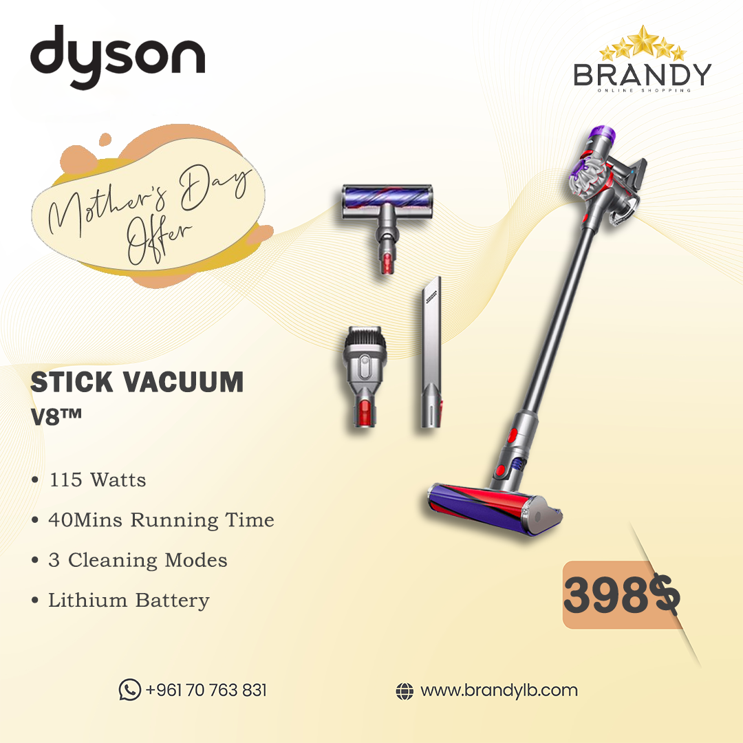 Cordless Stick Vacuum V8 Vacuum Cleaners Dyson Brandy Lebanon