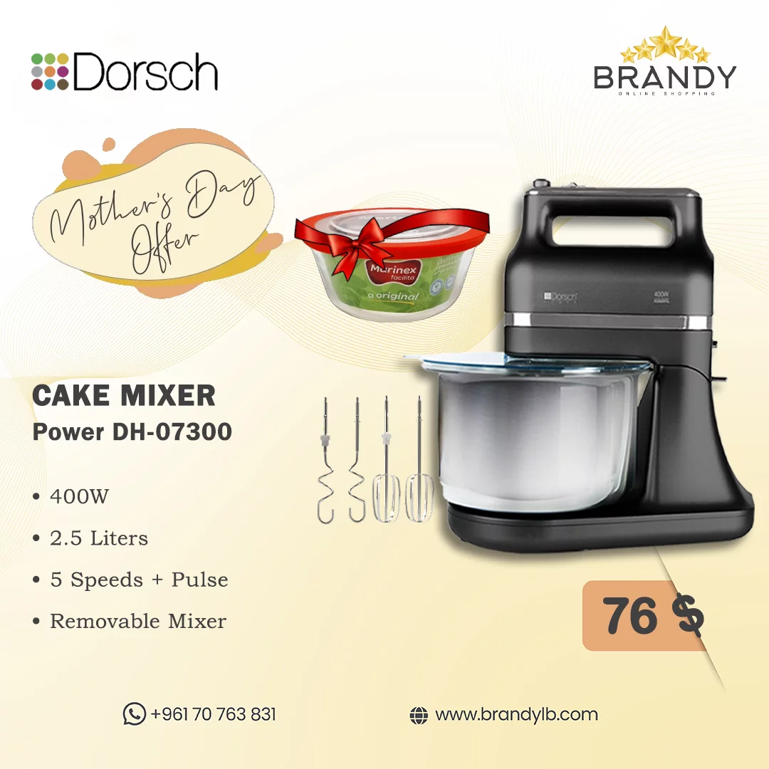 Cake Mixer DH07300 + Marinex Glass Bowl Cake Mixers Dorsch