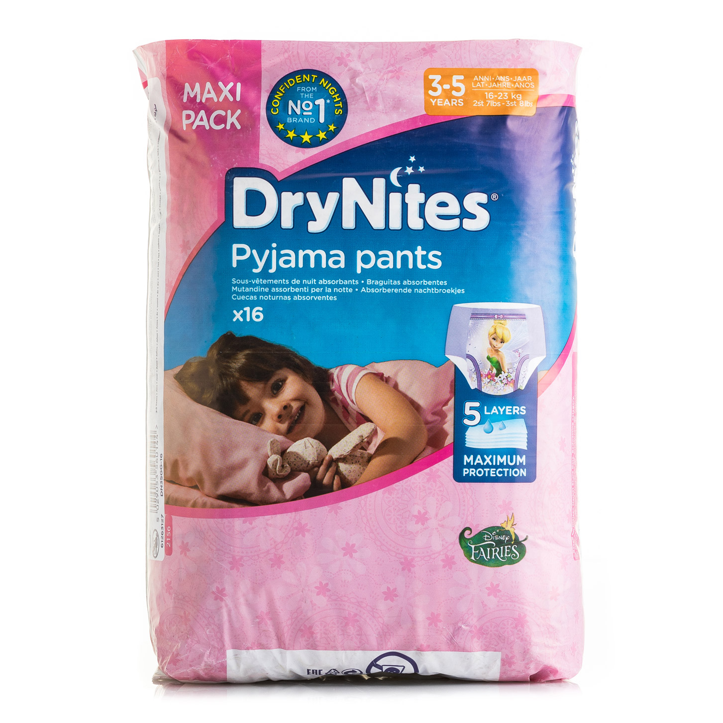 Huggies Couches Couches Drynites Fille 3-5 ans 16u
