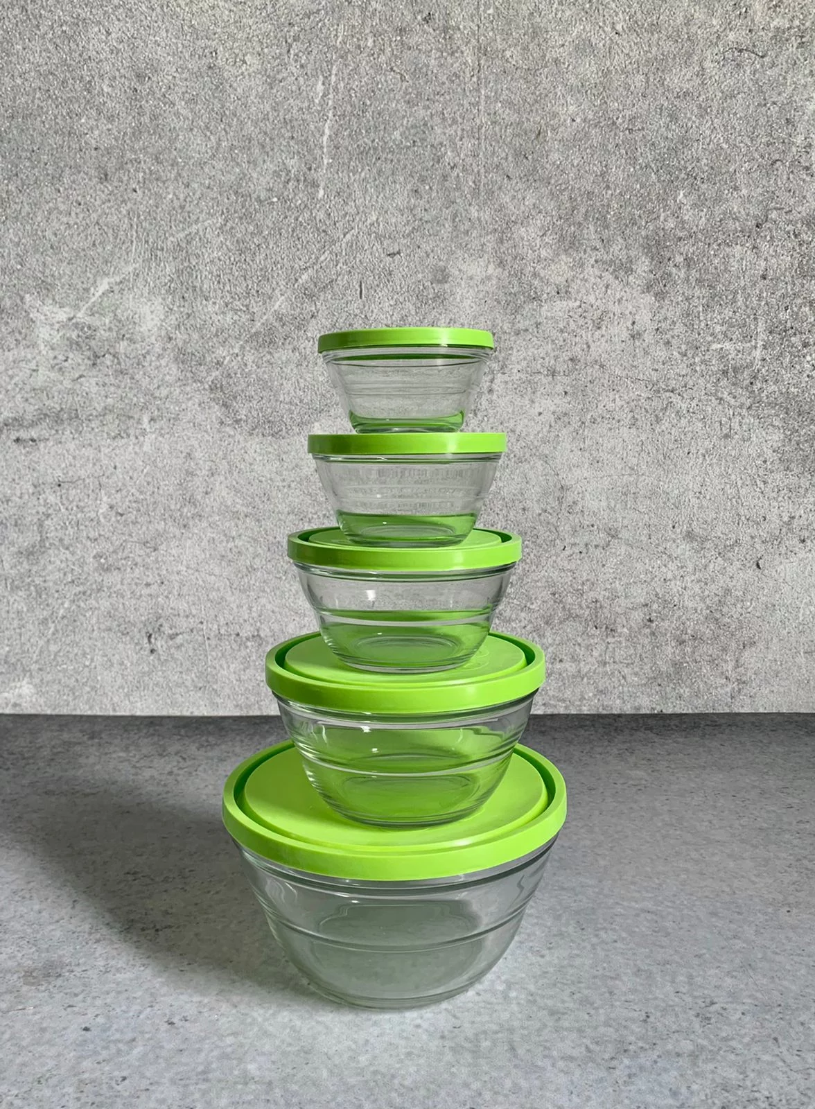 Igloo Glass Set Of 5 Bowls With Cover food containers