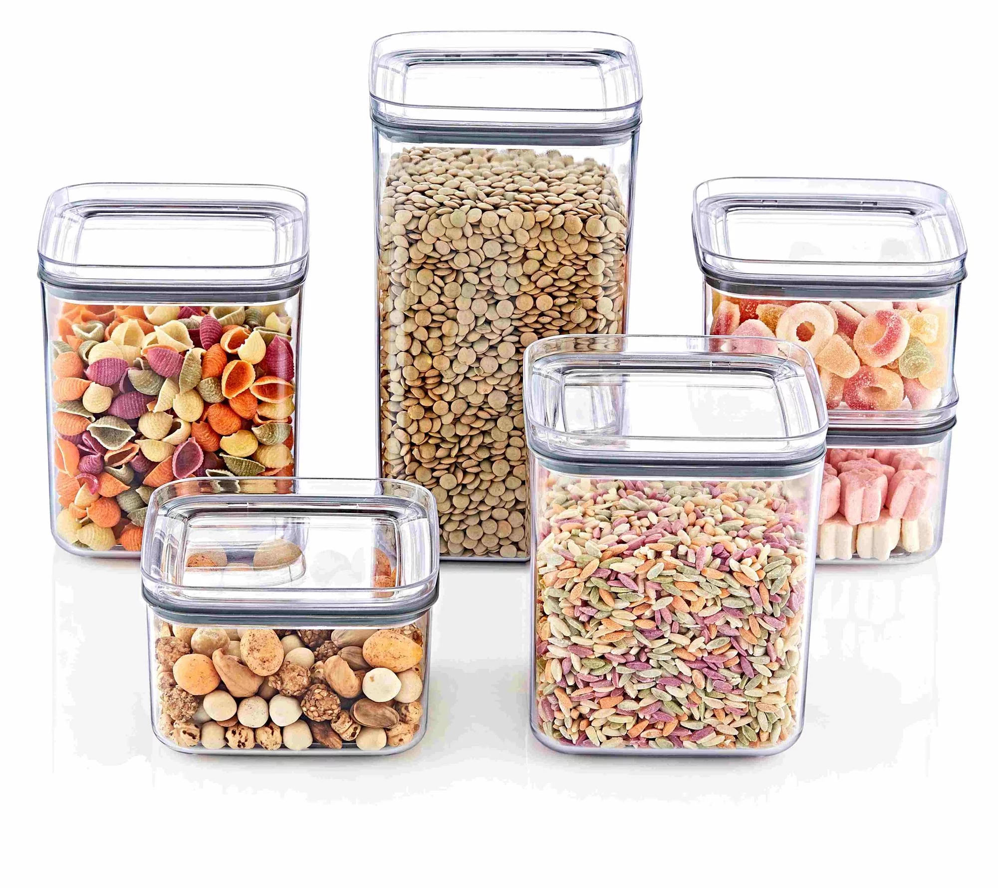 Square Acrylic Food Containers food containers Full House UAE