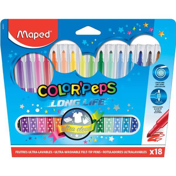 Feutres COLOR'PEPS long life de 12| Maped Store