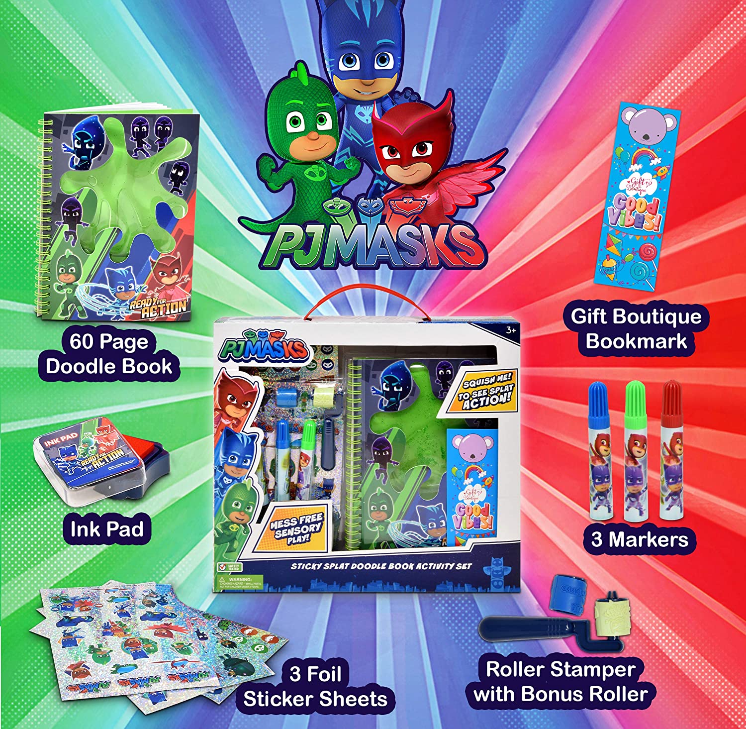 PJ Masks Hero Car and Mask Set - Catboy 