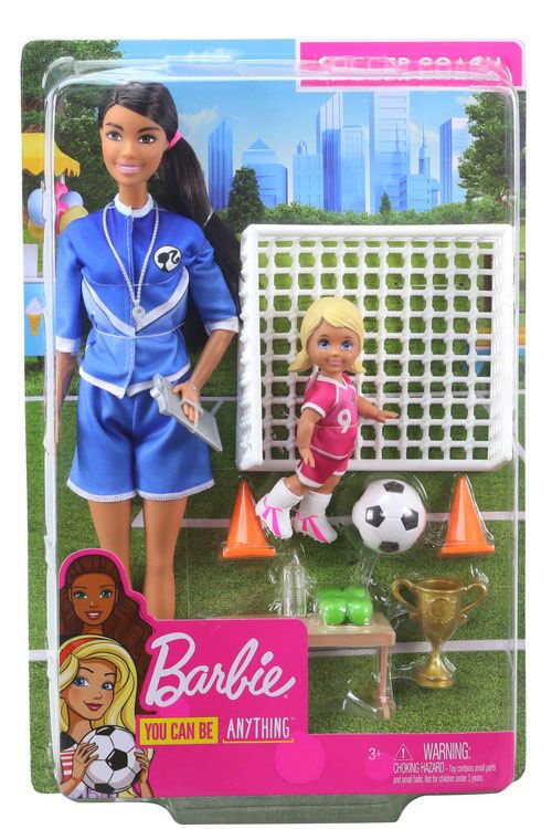 Barbie discount soccer playset