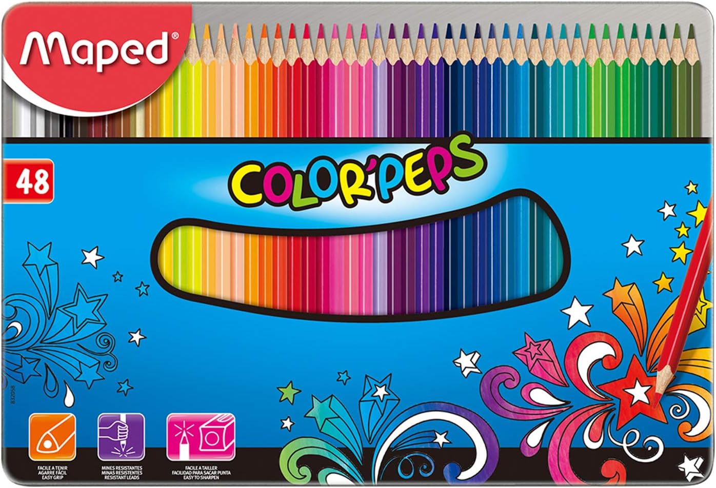 Maped Color Peps 48 Coloured pencils - Metal Box