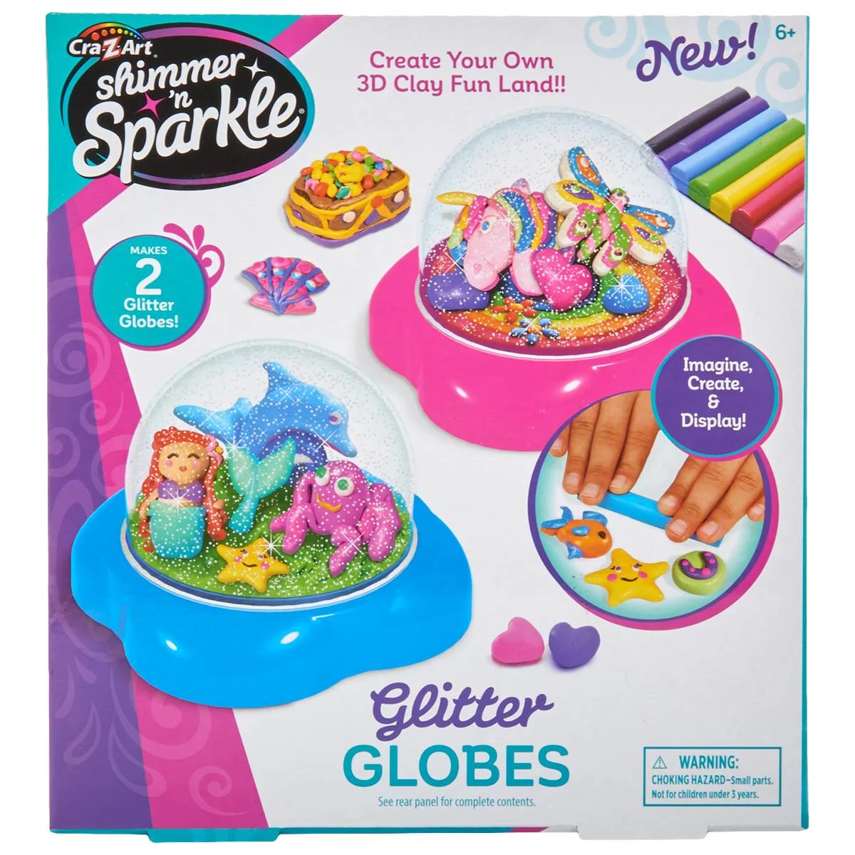 CraZArt Glitter Domes Kit Medium Box Creative Toys Crazart Joue