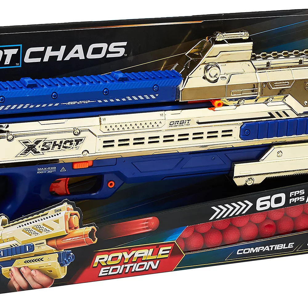 XShot Dart Ball BlasterChaos Golden Orbit Guns Zuru Joue Club