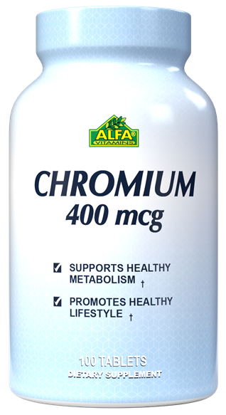 chromium 400 l carnitina para que sirve Chromium Picolinate 400mcg - 100 Tablets - Chromium | Alfa Vitamins