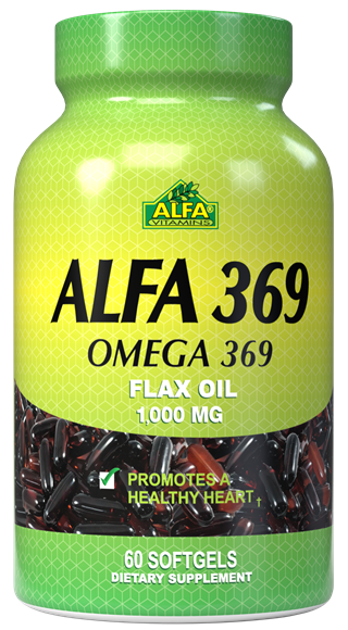 ALFA 369 Flax oil 1000mg 60 Softgels Omega 369 Alfa Vitamins