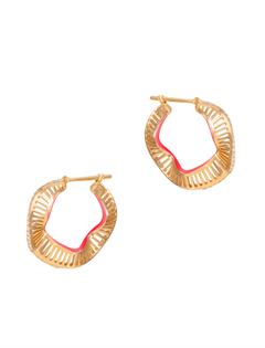 Wave Hoops Earrings S00 - Accessories