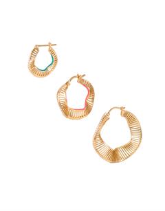 Wave Hoops Earrings S00 - Accessories