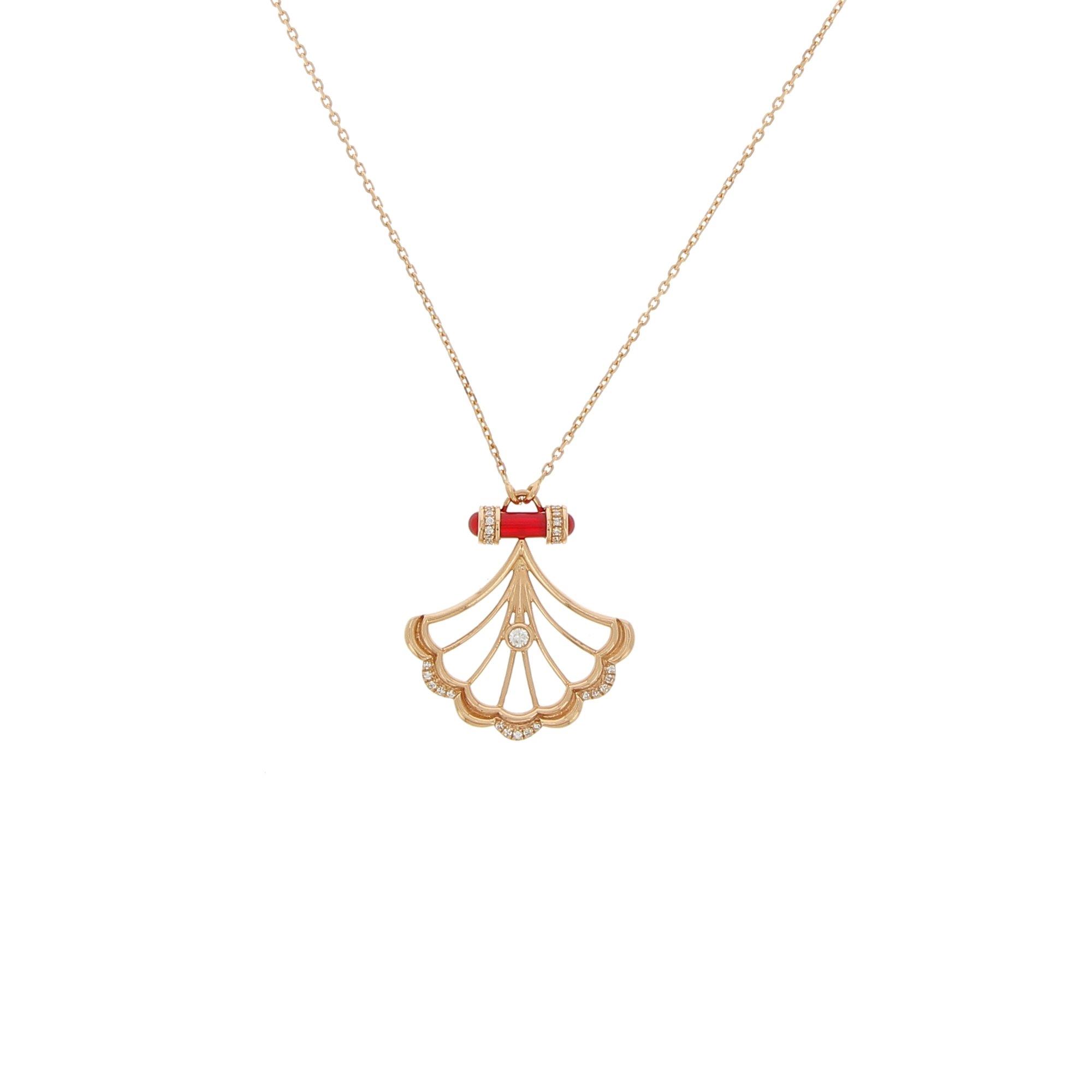 L'Atelier Nawbar Yellow Gold Diamond Lock Necklace