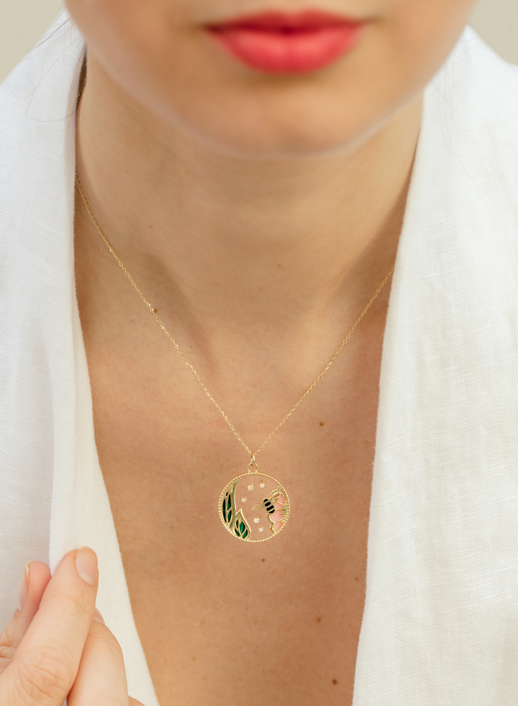 L'Atelier Nawbar Spiral Heart Pendant Necklace