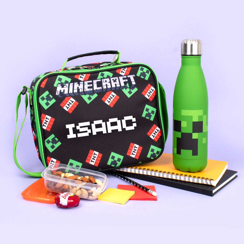 Minecraft - Stainless Steel Water Bottle - Grey Mob Characters - Video Game  Kids Water Bottle - 550ml on Vimeo