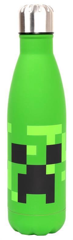 Minecraft Stainless Steel Water Bottle 550 ml - Black – Fringoo
