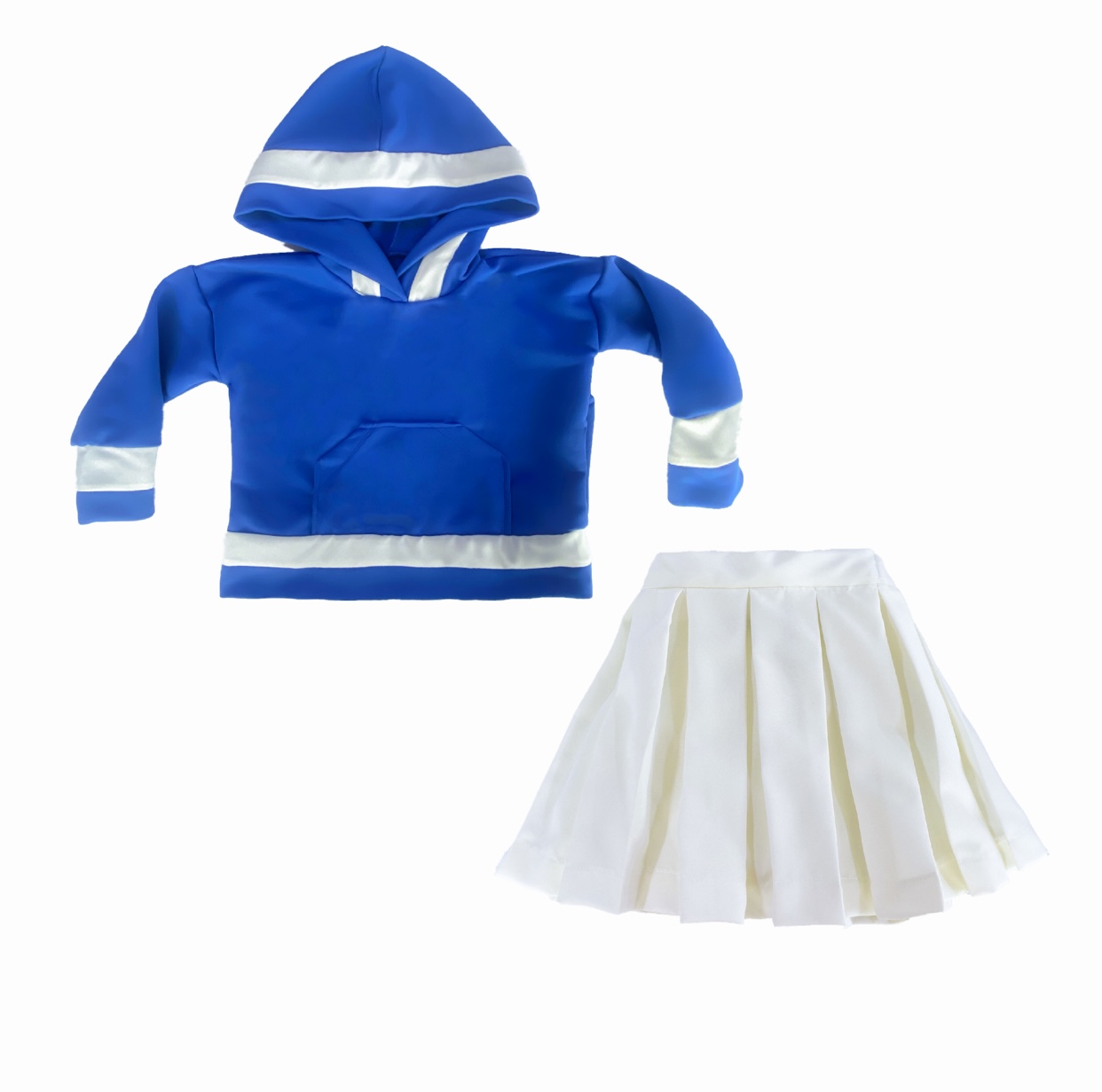 Oversized Embroidered Hoodie & Skirt Co-Ord Set