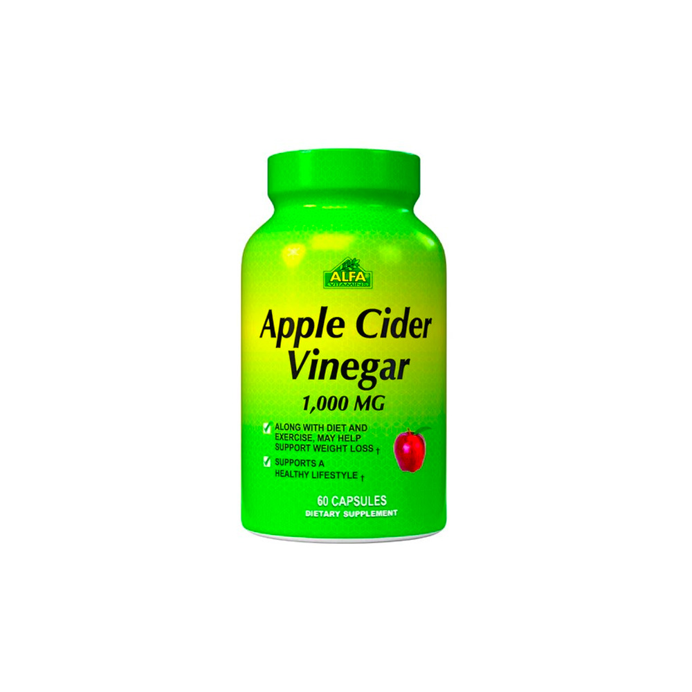 Alfa Apple Cider Vinegar 1 000 MG 60 Capsules Vitamins