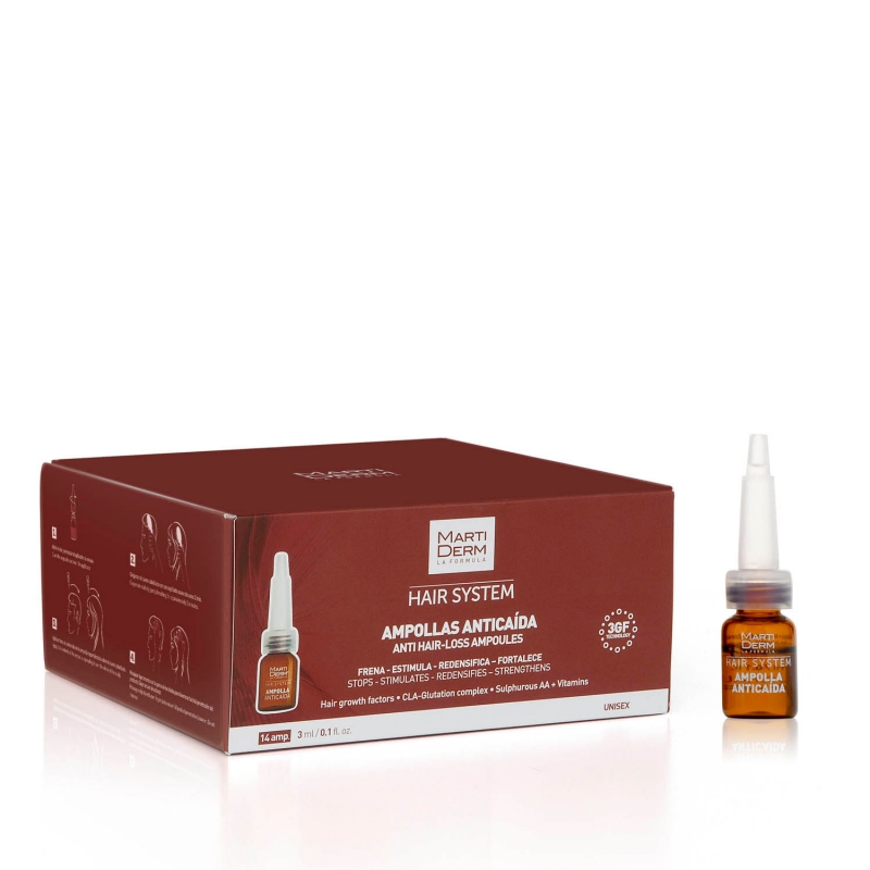 Martiderm Hair System Anti-Hair Loss Ampoules - 14 Ampoules Martiderm Hair System Anti-Hair Loss Ampoules - 14 Ampoules