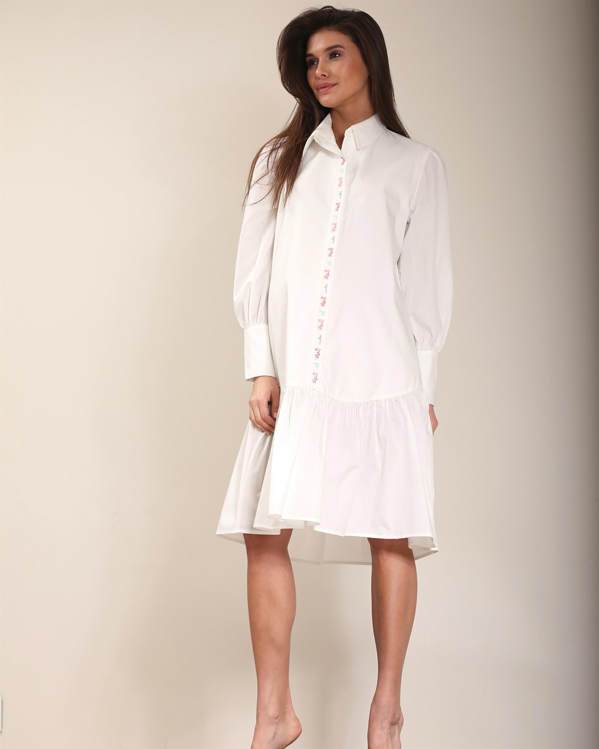 Express white best sale shirt dress