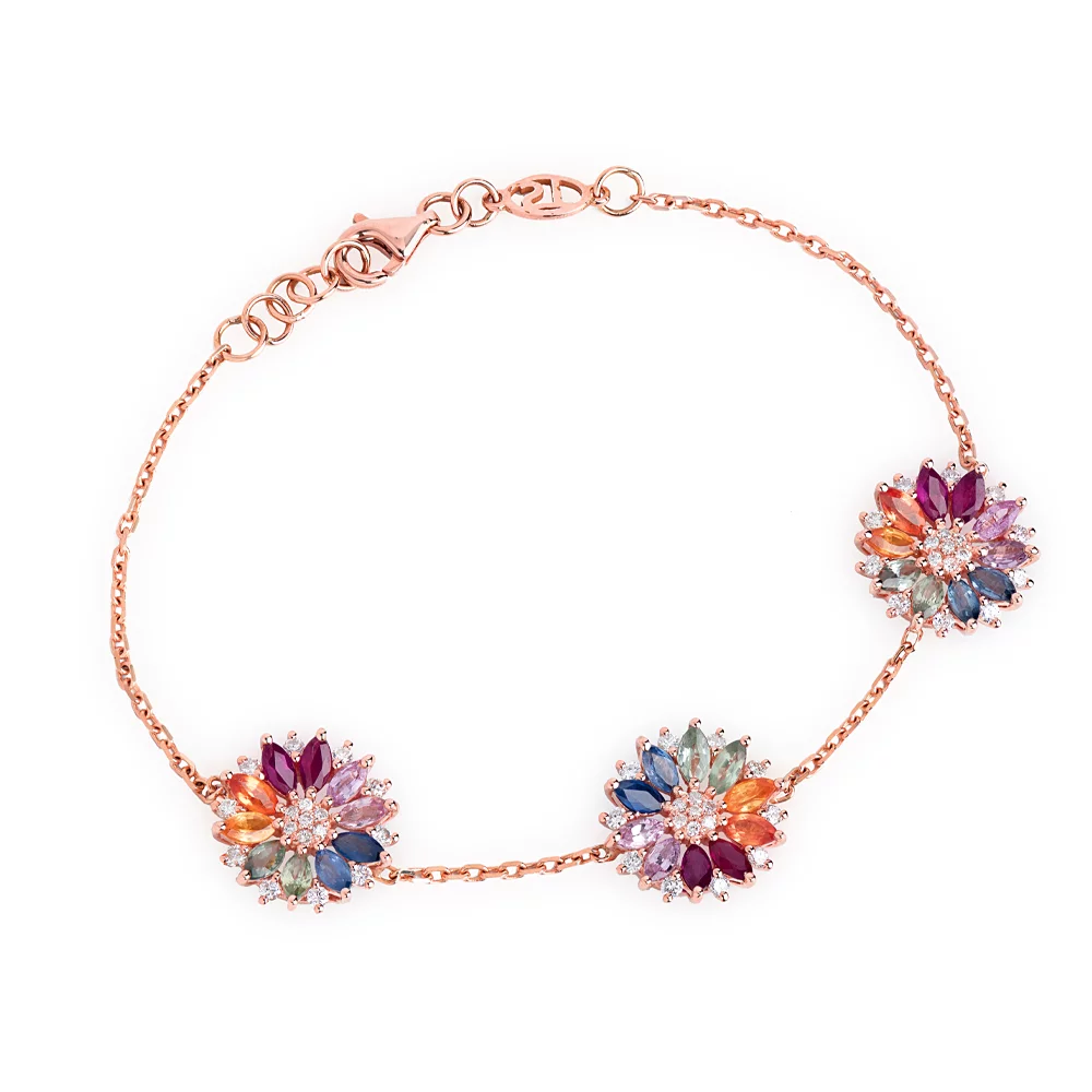 3 flower - Bracelets - sandy tabet