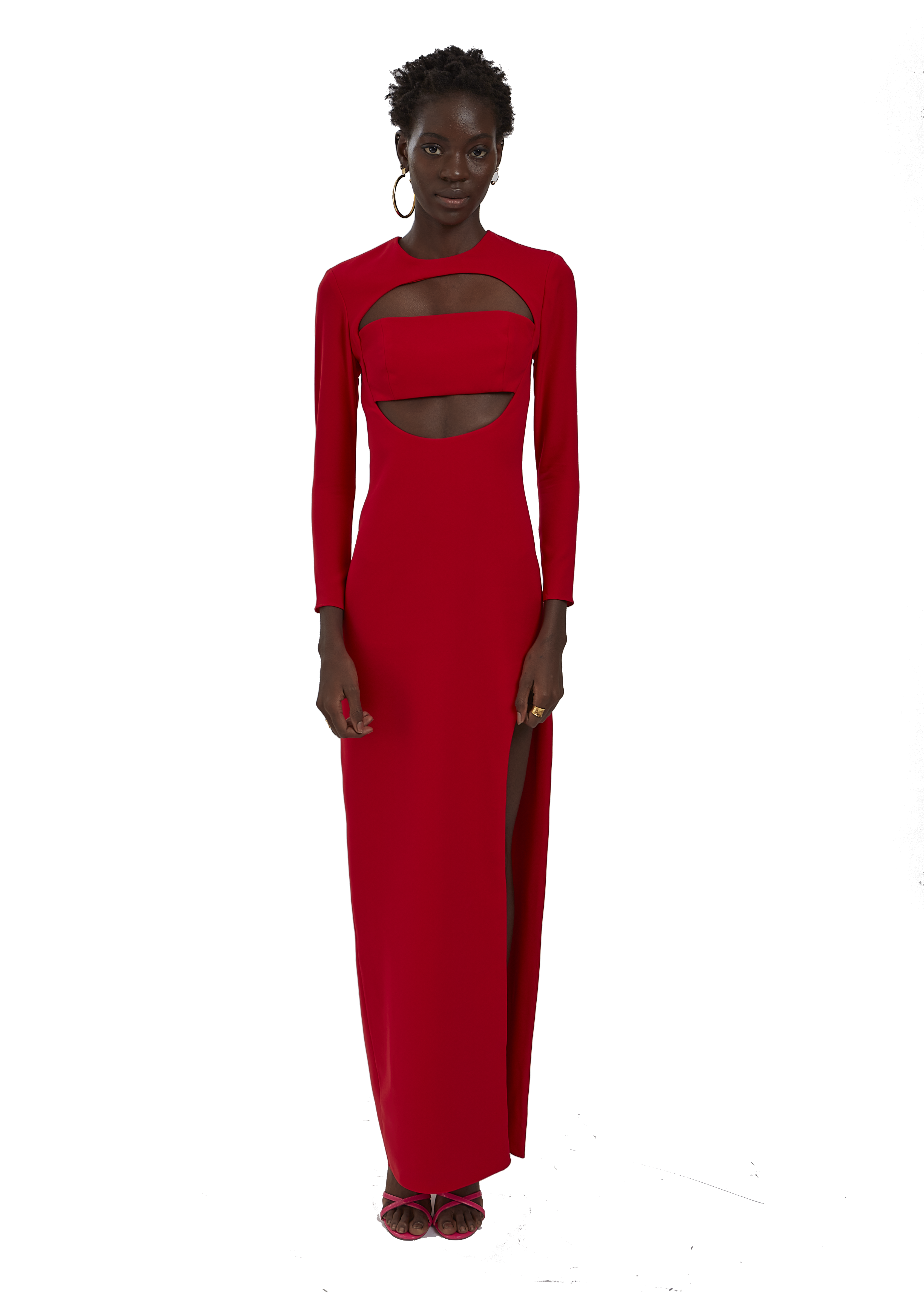 Red maxi sale gown