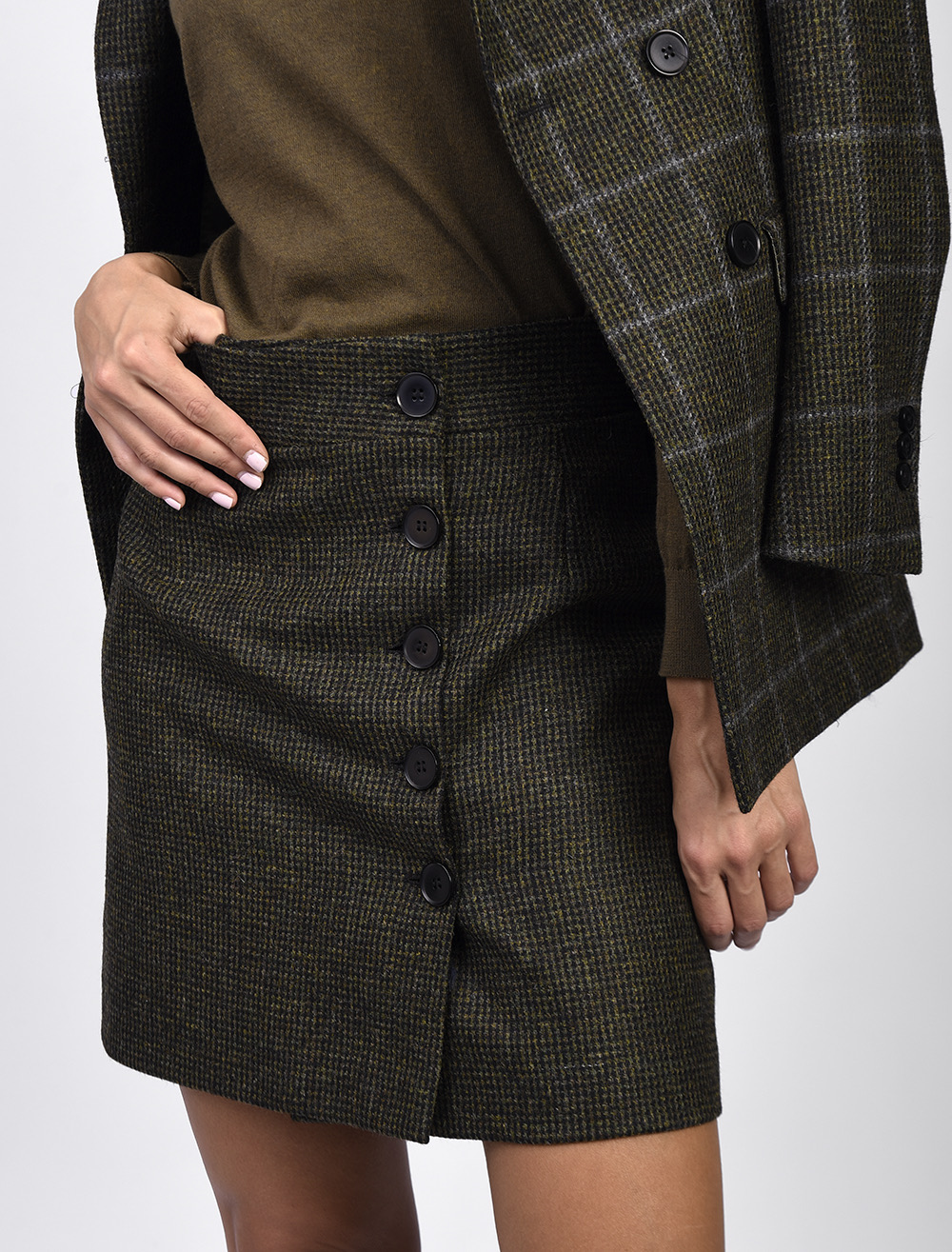 Olive green outlet skirts 5x