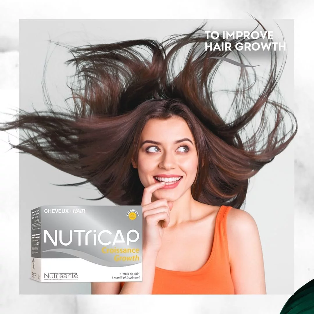 Nutricap Anti Chute Caps Anti Hair loss capsules, 60 Capsules and 180 Capsules Anti Hairloss