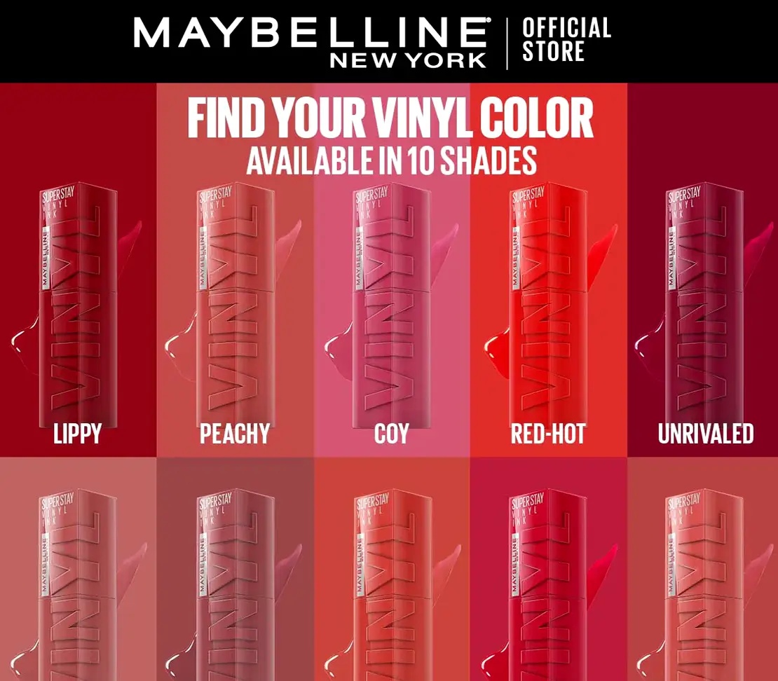 Maybelline SuperStay Vinyl Ink Liquid Lipstick – Long