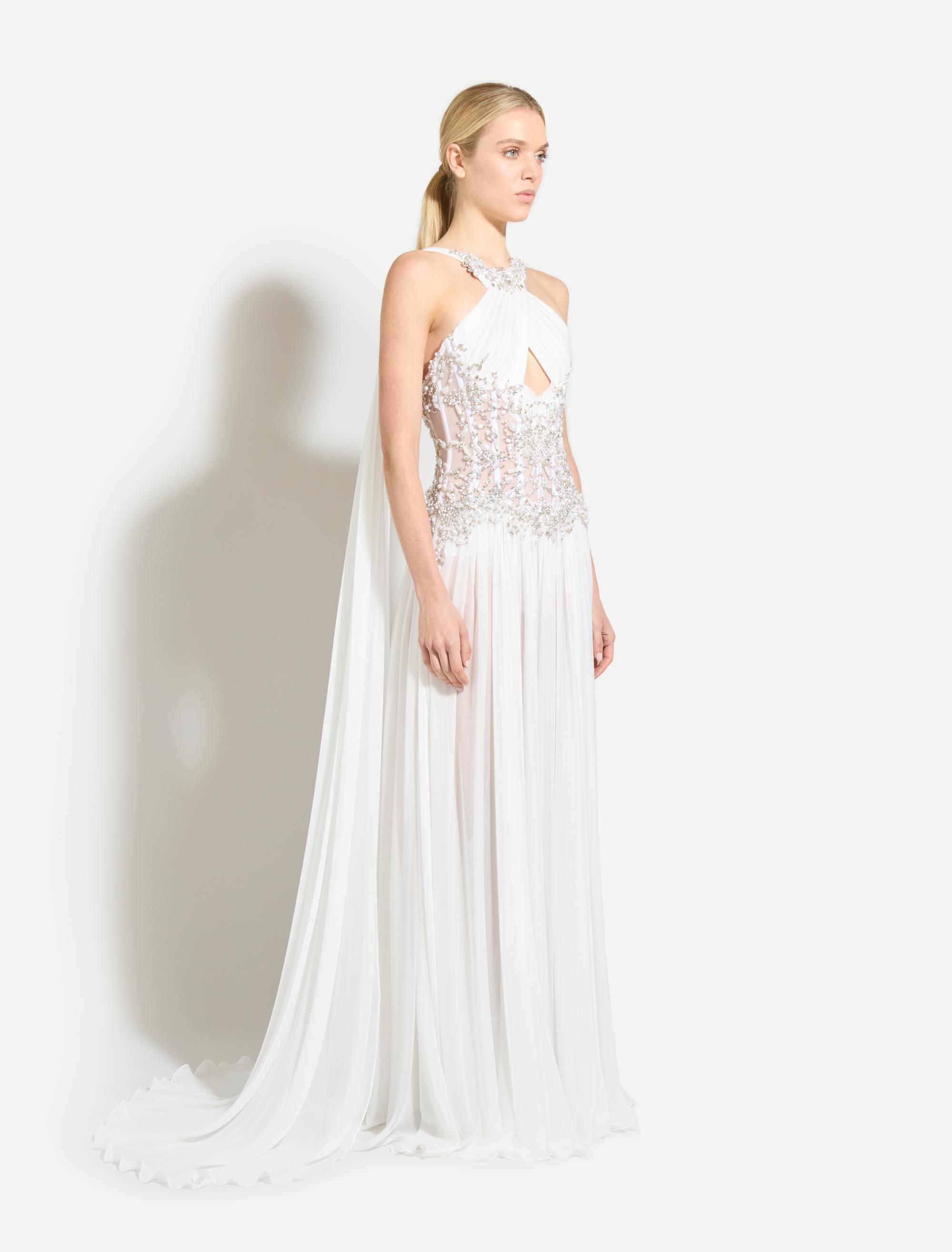 Chiffon Beaded Dress - Dresses - Zuhair Murad