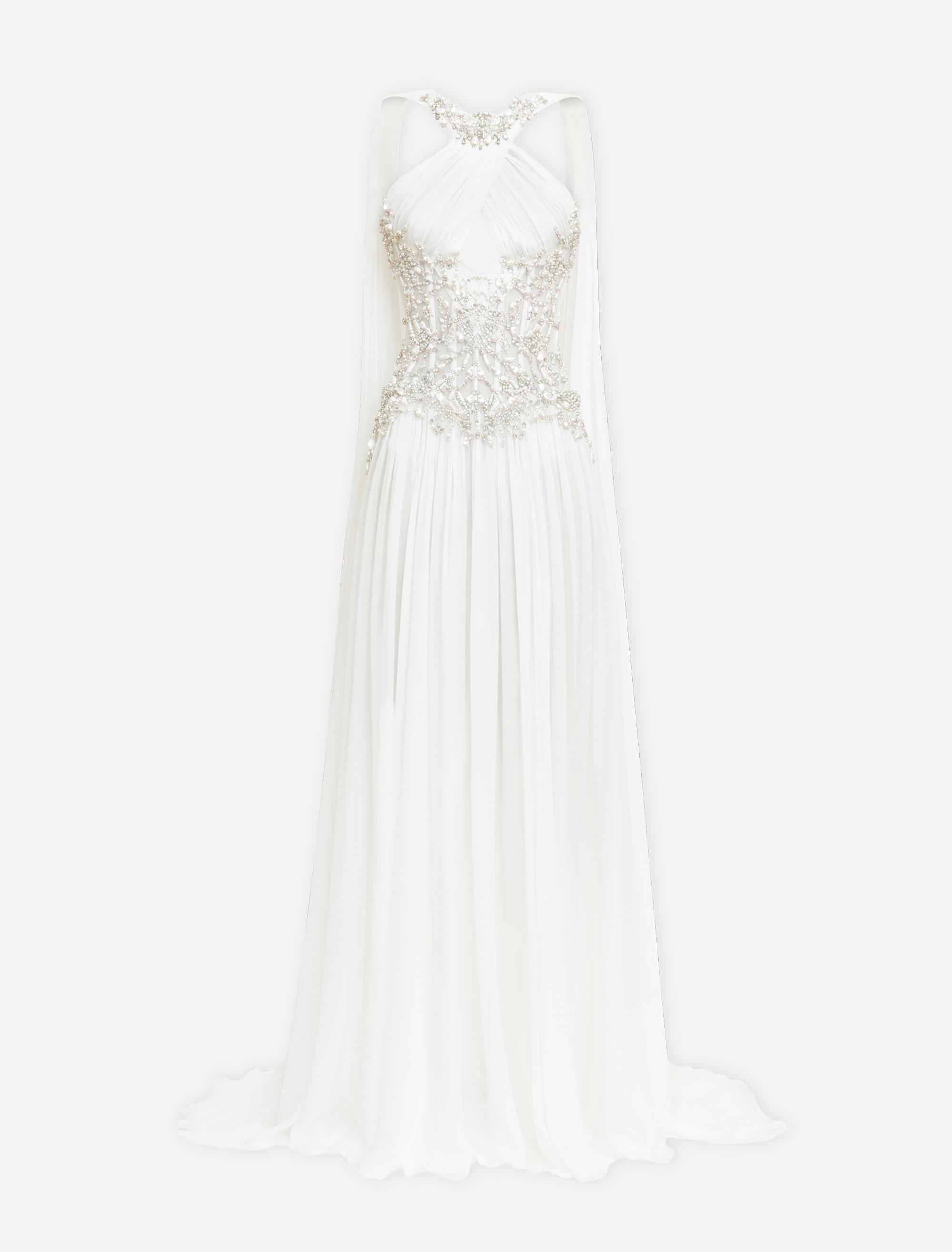 Chiffon Beaded Dress - Dresses - Zuhair Murad