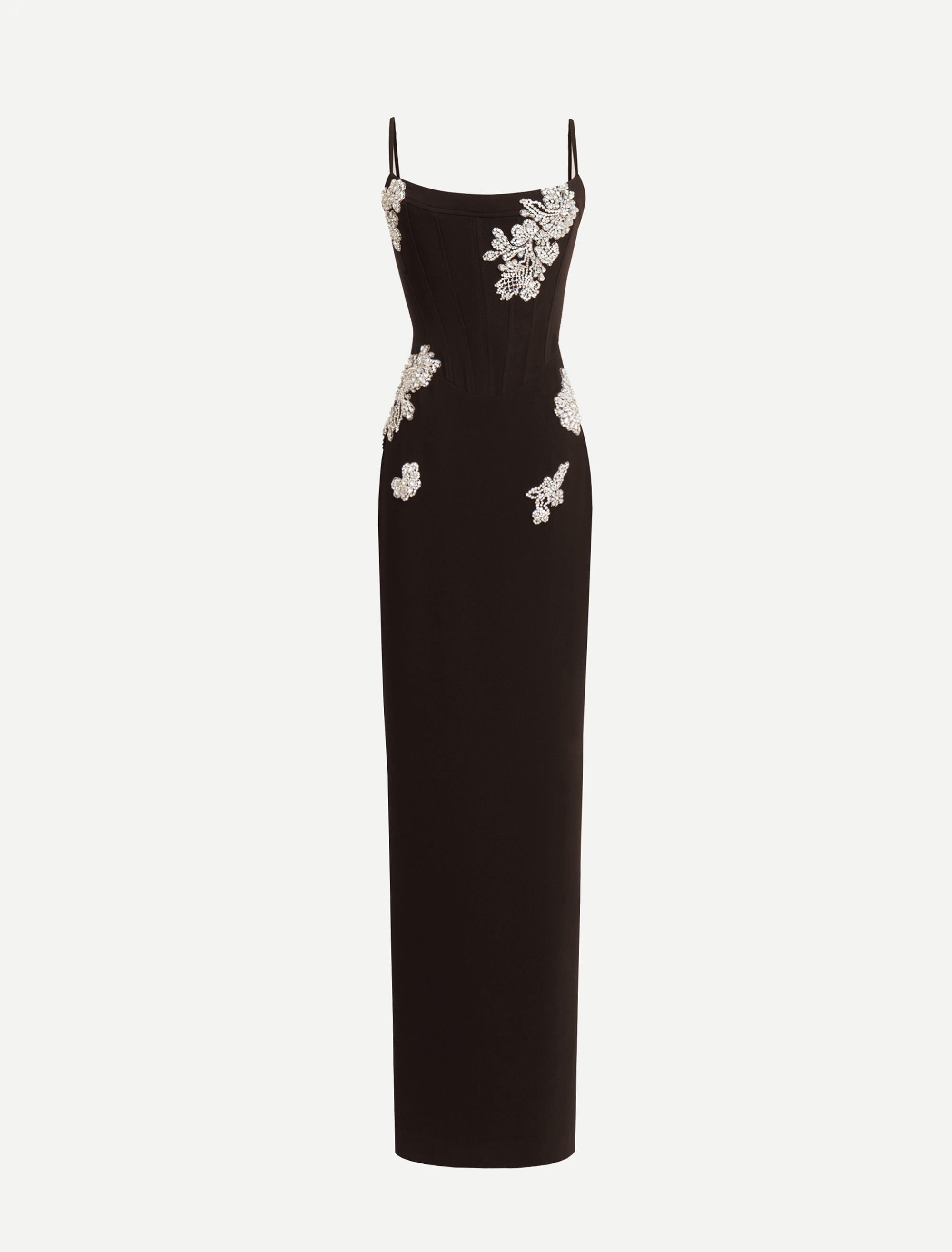 【日本入手困難】Embroidered cady long dress ワンピース 日本入手困難】Embroidered cady long dress ワンピース