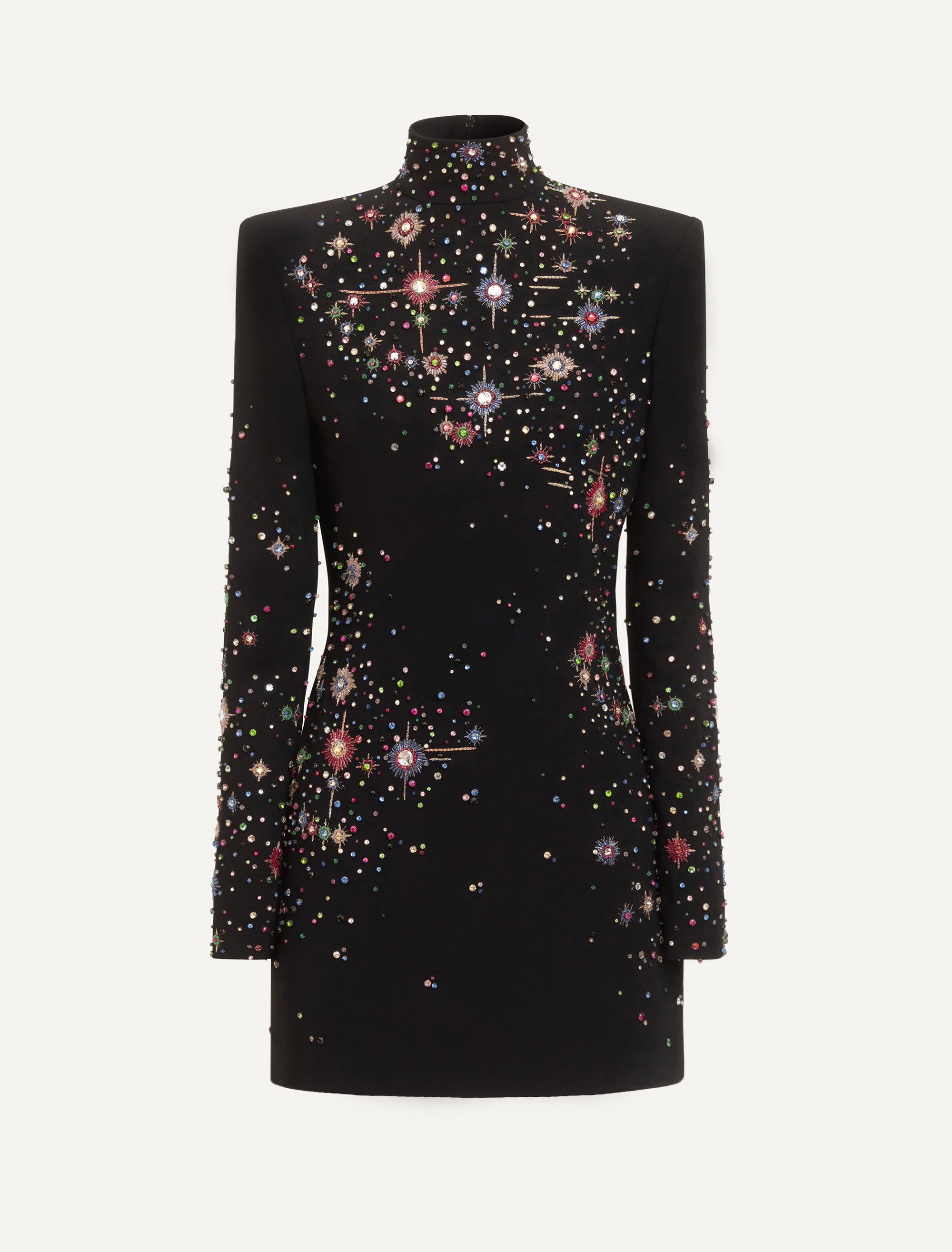 knee length dresses for ladies Embroidered Cady Mini Dress main image 1