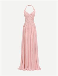 Chiffon Draped Long Dress - Dresses - Zuhair Murad