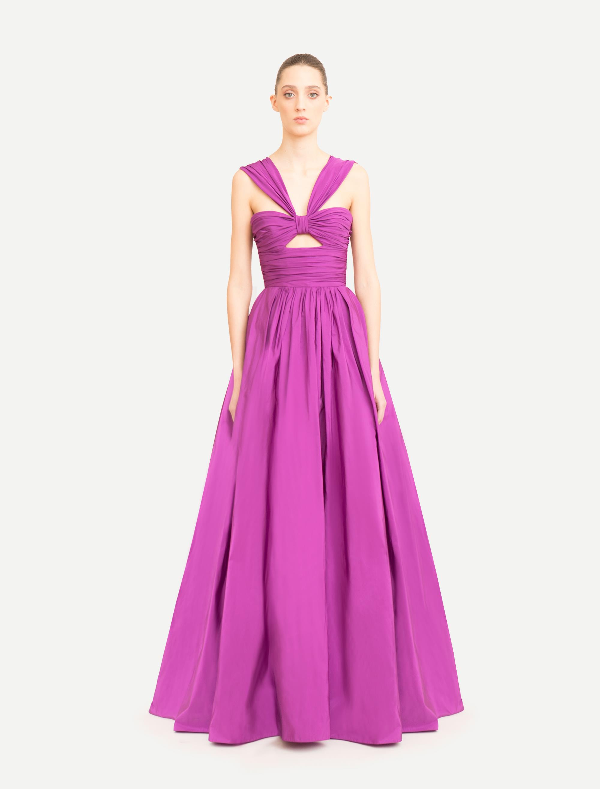 しらたま様。MAISON SPECIAL TaffetaPeplum Taffeta Long Dress - Dresses - Zuhair Murad